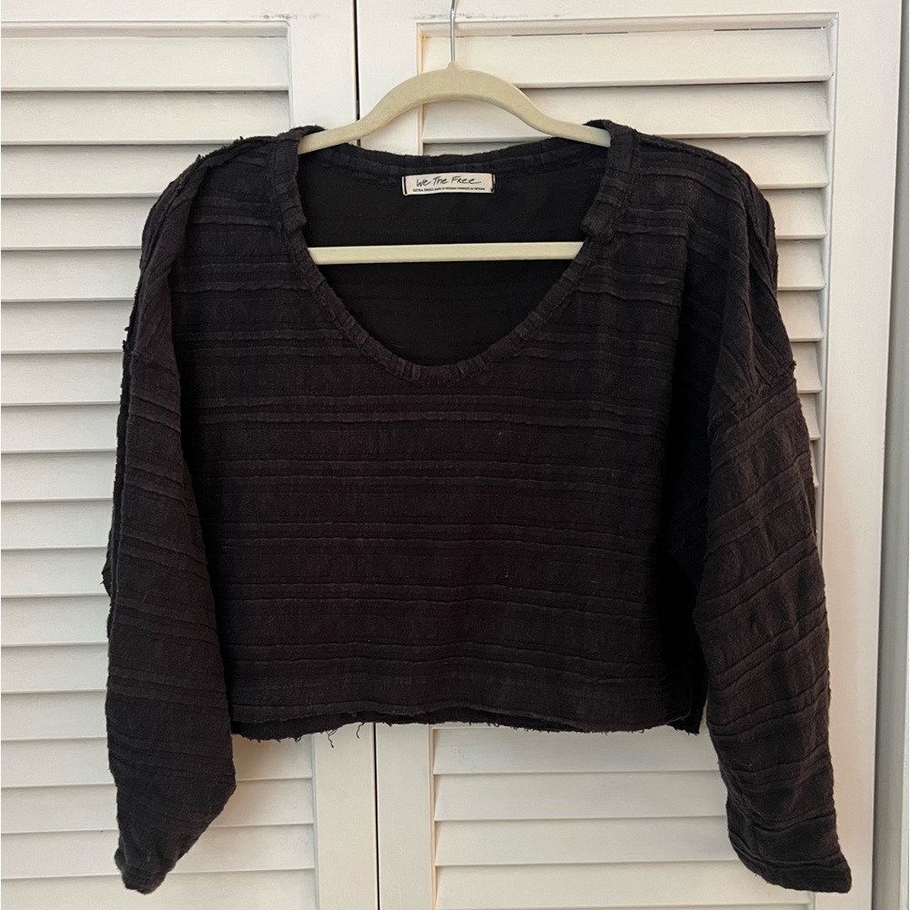 Free people cropped long sleeve